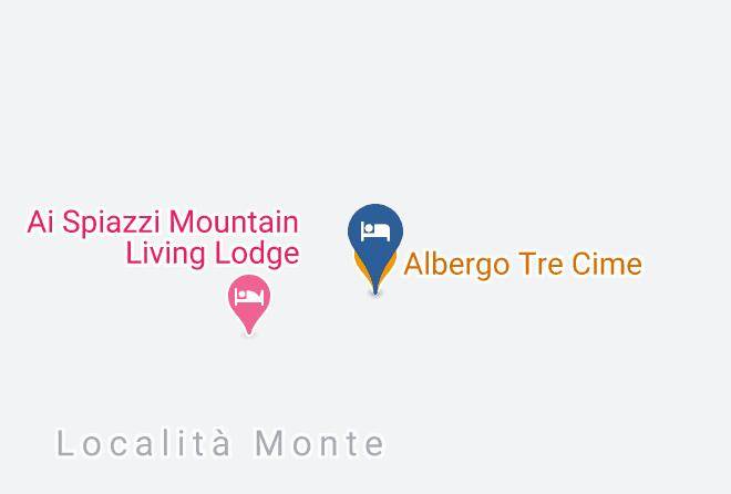 Trento - Albergo Tre Cime Maps