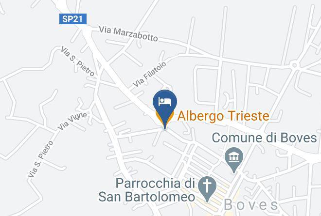Cuneo - Albergo Trieste Sas Maps