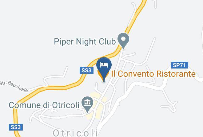 Terni - Albergo Umbria Ristorante Il Convento Maps