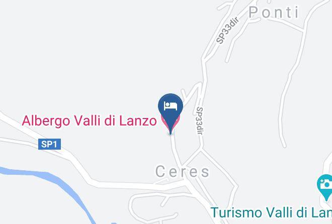 Turin - Albergo Valli Di Lanzo Maps