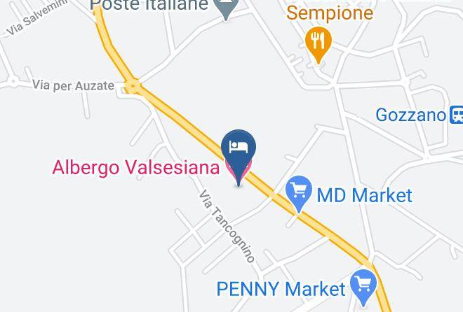 Novara - Albergo Valsesiana Maps