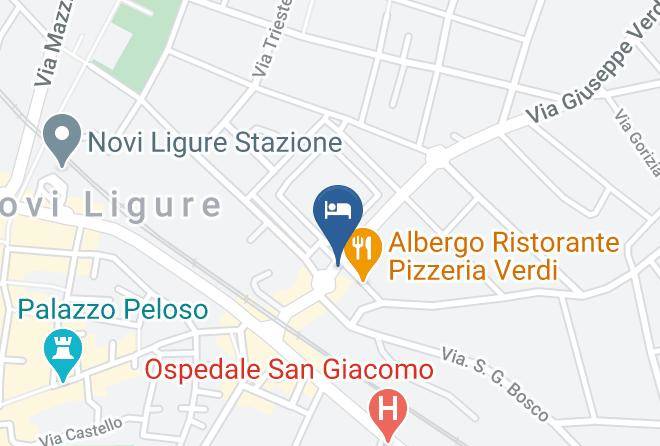 Alessandria - Albergo Verdi Maps