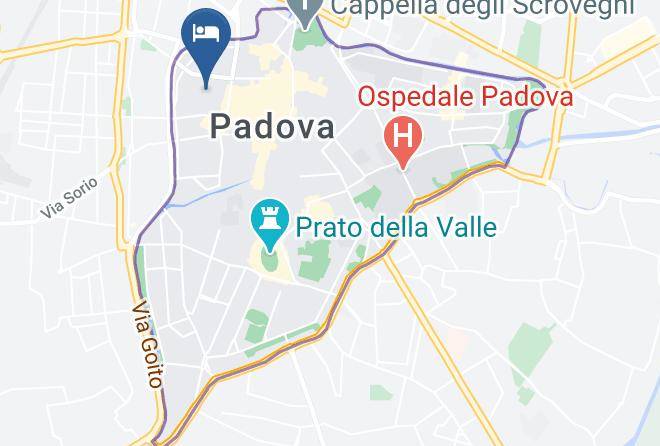 Padua - Albergo Verdi Maps