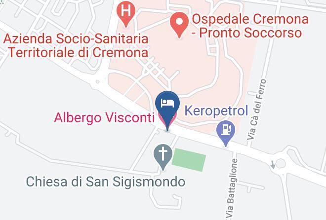 Cremona - Albergo Visconti Maps