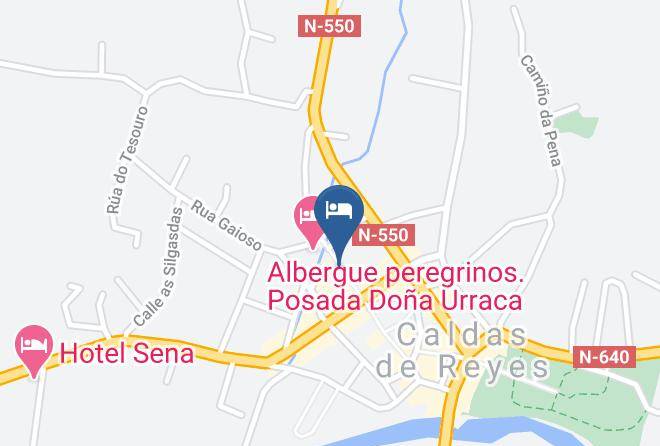 Pontevedra - Albergue Albor Caldas De Reis Maps