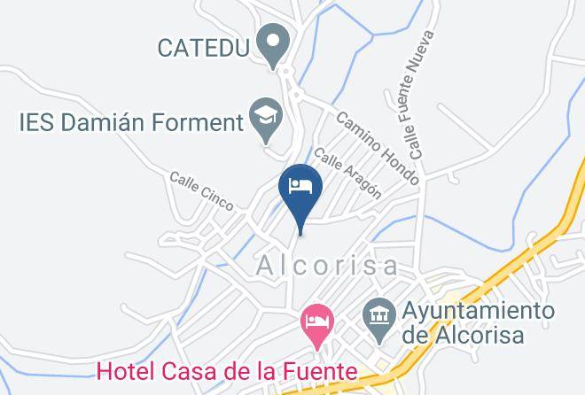 Teruel - Albergue Alcorisa Maps