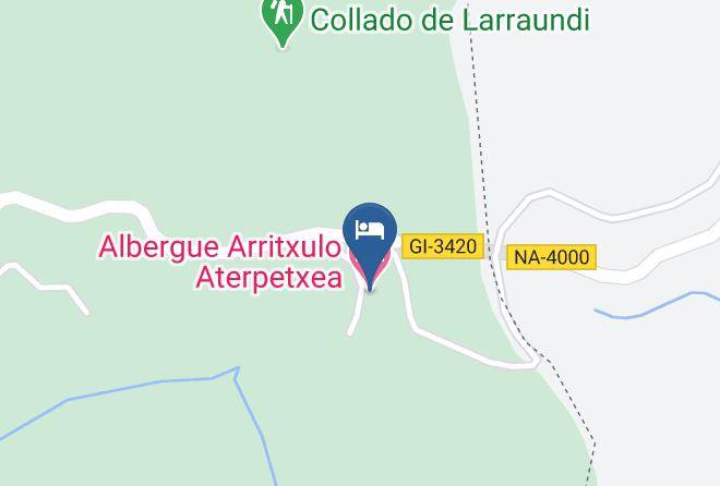 Gipuzkoa - Albergue Arritxulo Aterpetxea Maps
