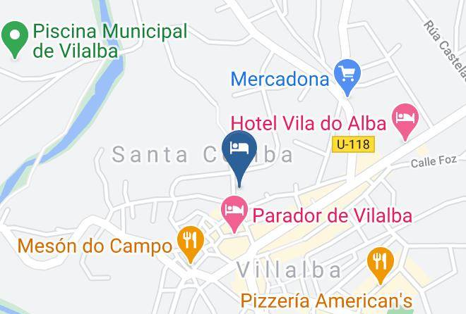 Lugo - Albergue As Pedreiras Vilalba Maps