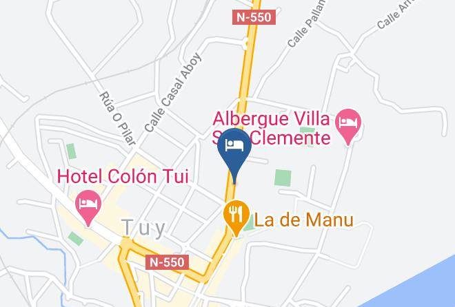 Pontevedra - Albergue Buen Camino Maps