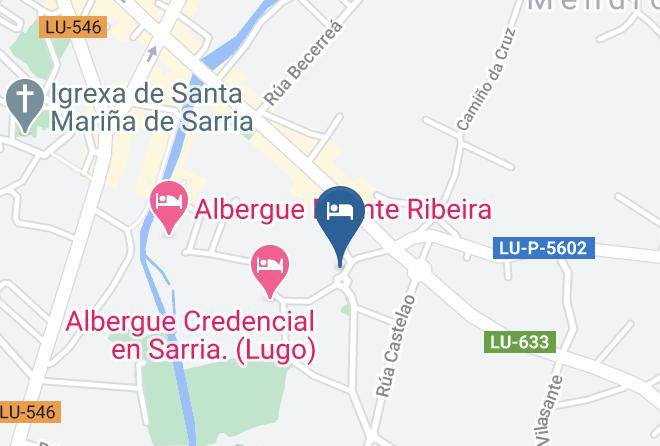 Lugo - Albergue Cafe Bar Barullo Maps