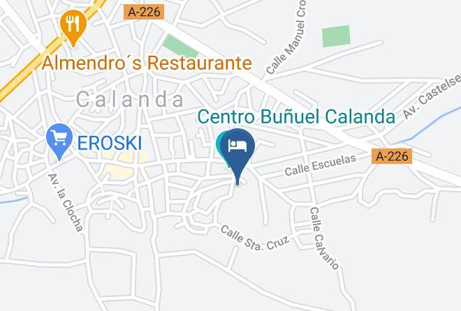 Teruel - Albergue Calanda Maps