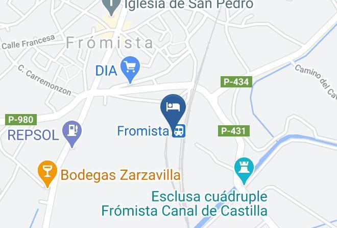 Palencia - Albergue Canal De Castilla Maps