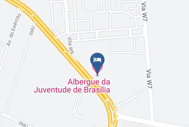 Brasilia - Albergue Da Juventude De Brasilia Maps