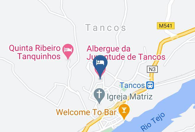 Vila Nova Da Barquinha - Albergue Da Juventude De Tancos Maps