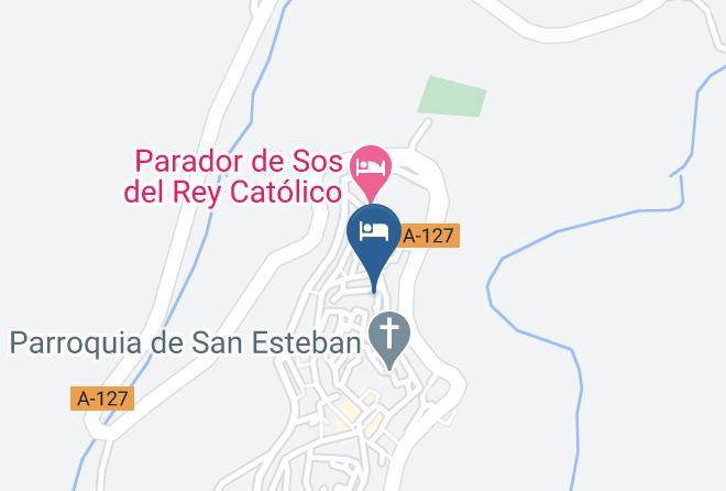 Zaragoza - Albergue De Juventud Sos Del Rey Catolico Maps
