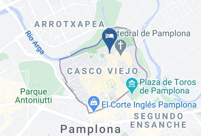 Albergue De Pamplona Map