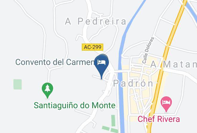 Coruna - Albergue De Peregrinos De Padron Maps