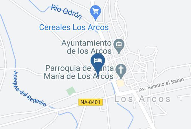 Albergue De Peregrinos Isaac Santiago Map