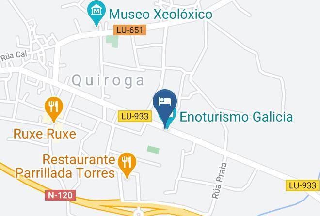 Lugo - Albergue De Quiroga Maps