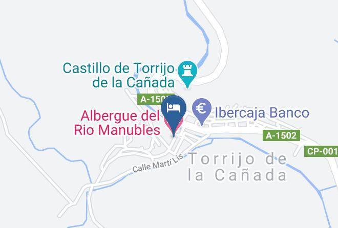 Zaragoza - Albergue Del Rio Manubles Maps