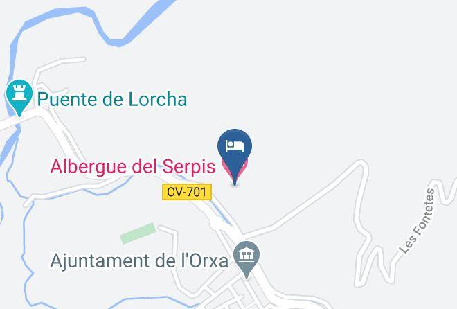 Alicante - Albergue Del Serpis Maps