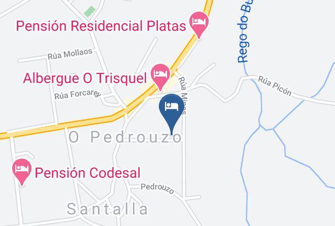 Albergue Edreira Map