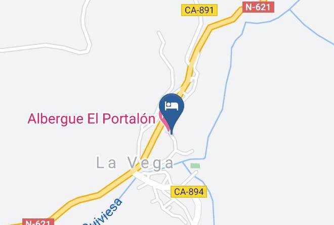 La Vega - Albergue El Portalon Maps