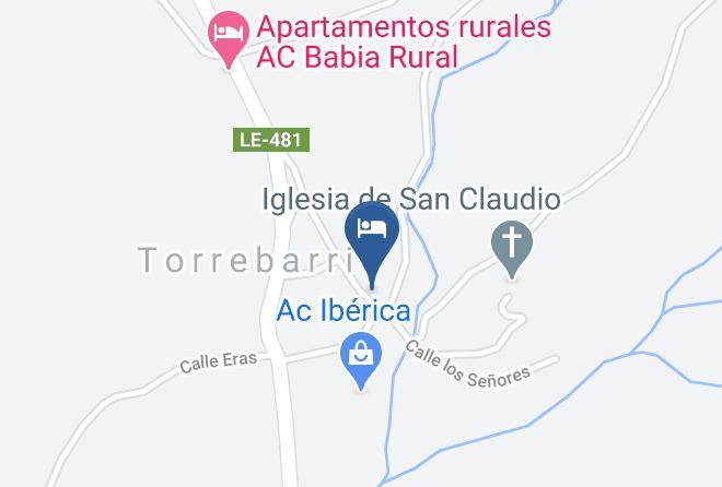 Leon - Albergue El Rebezo Maps