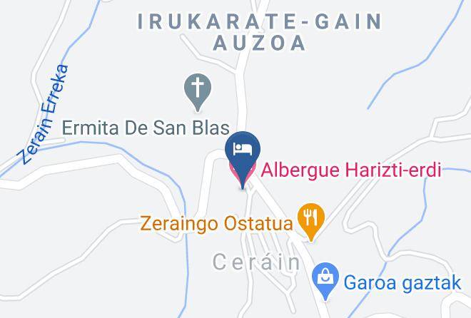 Guipuzcoa - Albergue Harizti Erdi Maps
