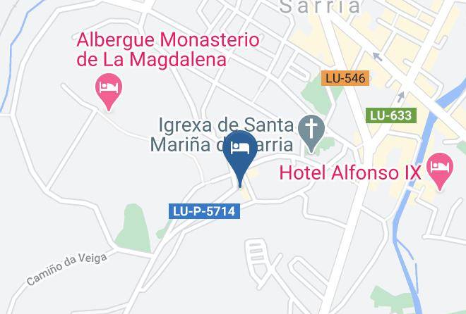 Lugo - Albergue Internacional Maps