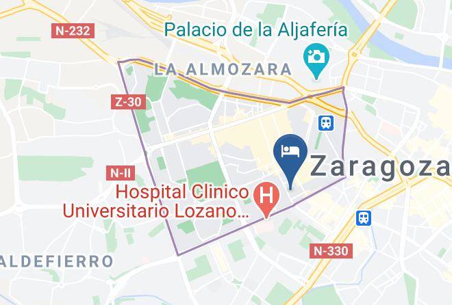 Zaragoza - Albergue Juvenil Baltasar Gracian Maps