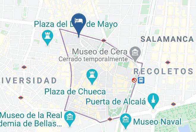Madrid - Albergue Juvenil Madrid Maps