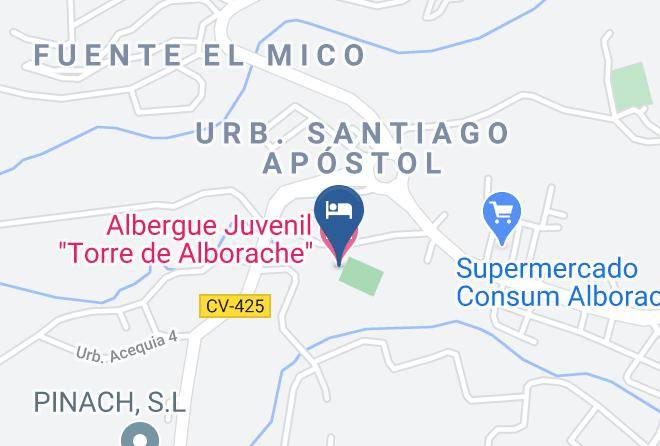 Valencia - Albergue Juvenil Torre De Alborache Maps