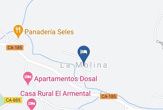 Albergue La Cabana Map