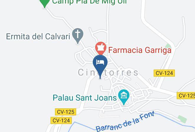 Castellon - Albergue La Roca Parda Maps