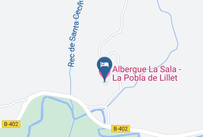 Barcelona - Albergue La Sala La Pobla De Lillet Maps