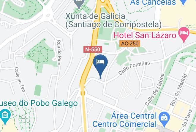 Albergue Lacredencial Santiago De Compostela Map