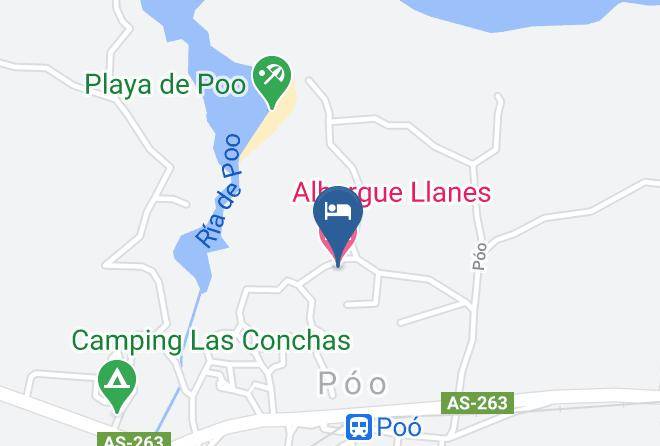 Asturias - Albergue Llanes Maps