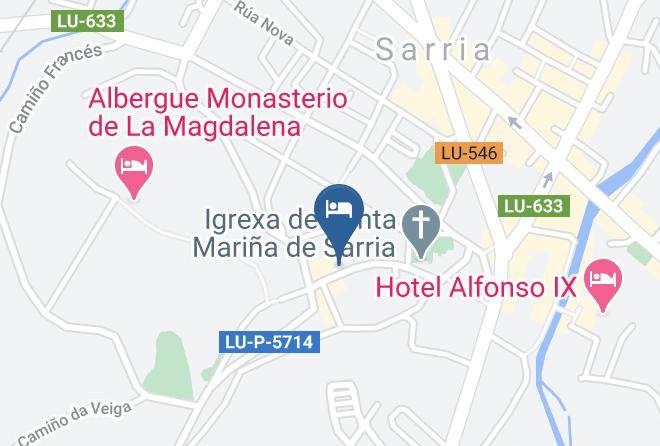 Lugo - Albergue Los Blasones Maps