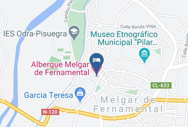 Burgos - Albergue Melgar De Fernamental Maps