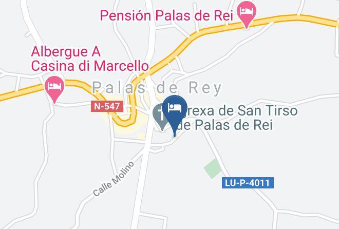 Lugo - Albergue Meson De Benito Maps