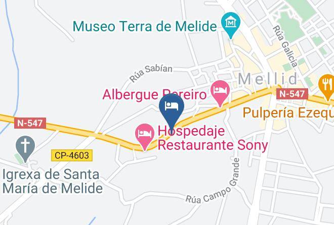 Albergue Montoto Map