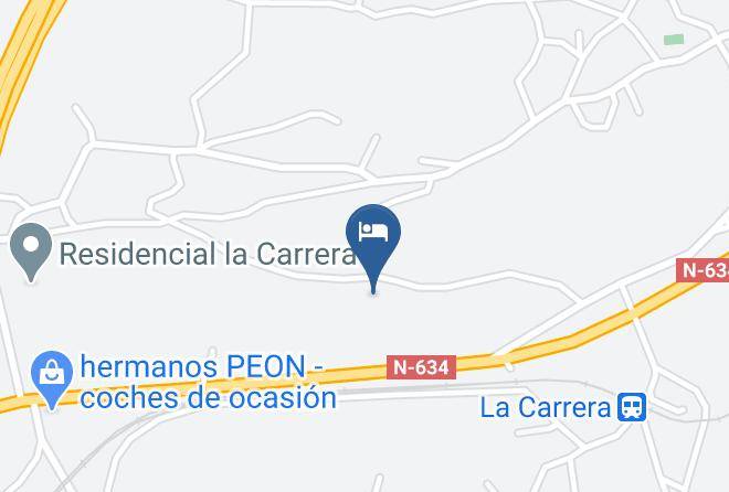 Asturias - Albergue Municipal De La Carrera Maps