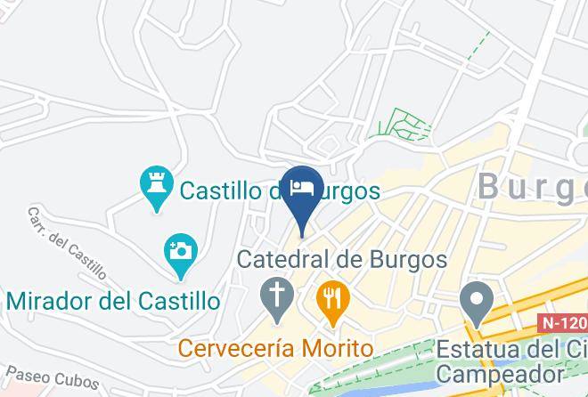 Burgos - Albergue Municipal De Peregrinos De Burgos Maps