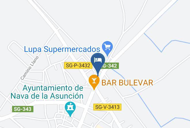 Segovia - Albergue Nava De La Asuncion Maps