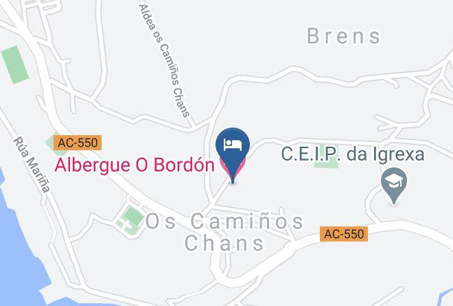 Auna - Albergue O Bordon Maps
