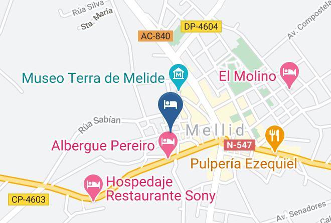 Auna - Albergue O Candil Maps