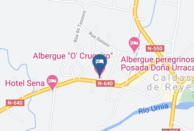 Pontevedra - Albergue O' Cruceiro Maps