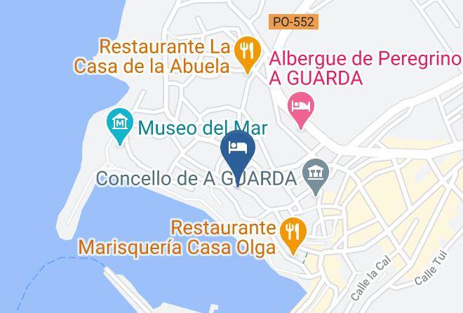 Pontevedra - Albergue O Peirao Maps