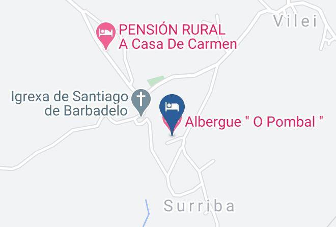 Lugo - Albergue O Pombal Maps